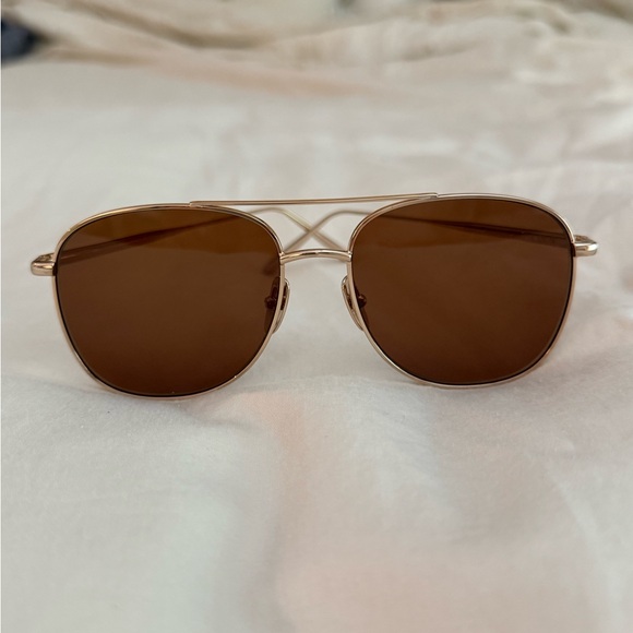 Gold and Brown Sunglasses - Picture 1 of 4